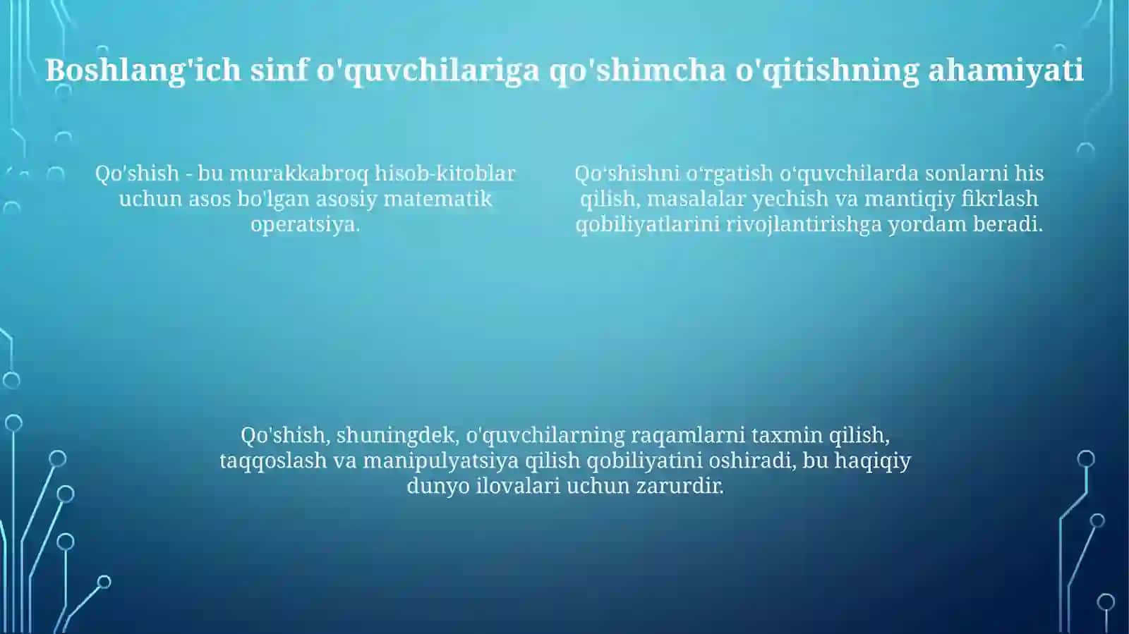 C++ Dasturlash Tilida Boshlang‘Ich Sinf O‘Quvchilari Uchun Qo‘Shish Amalini O‘Rgatuvchi Dastur 3