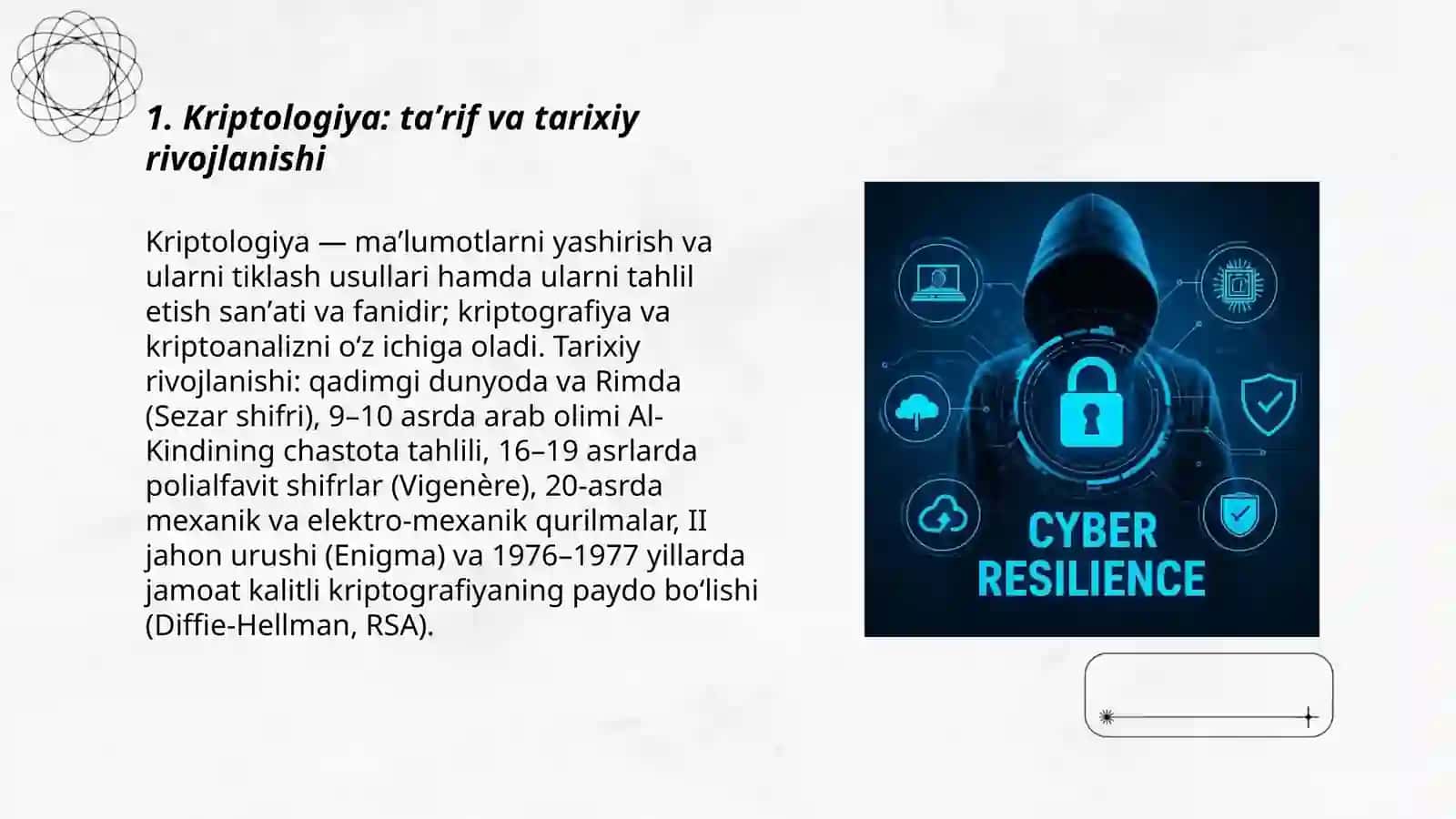 Kriptologiya asosiy tushunchalar va tamoyillar 3