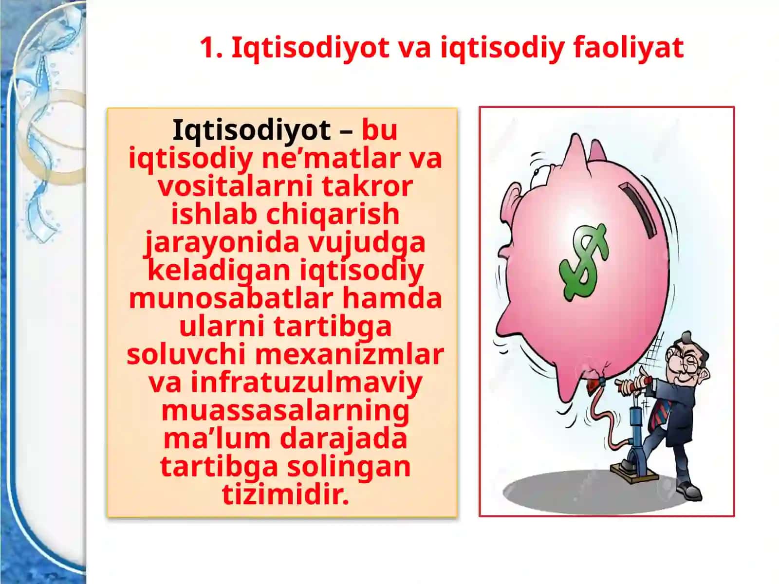 IQTISODIYOT NAZARIYASI FANIGA KIRISH 3