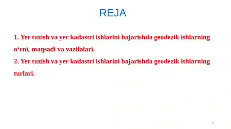 GEODEZIYA VA GEOINFORMATIKA 3