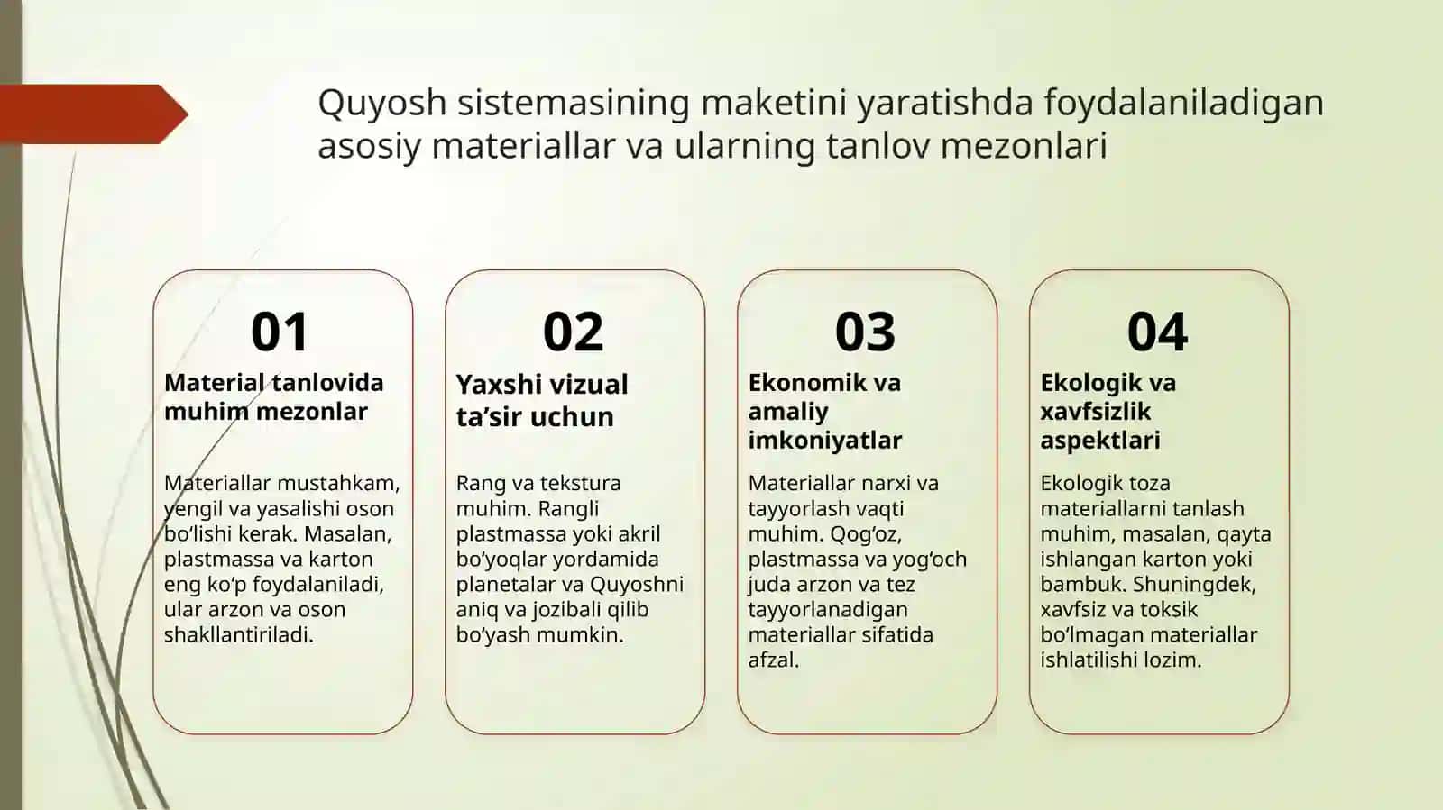 Quyosh sistemasi maketi 3