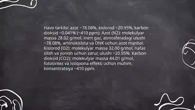 Havo muhitining fizik va kimyoviy omillari. Yongʻinlar 3