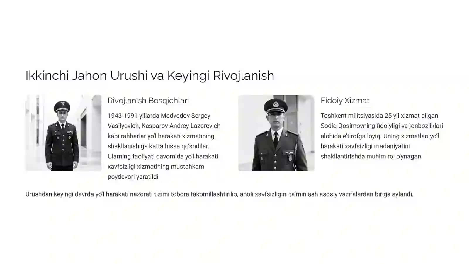 Yo‘l Harakati Qoidalari Tarixi: O‘zbekistonda Yo‘l Xavfsizligining Rivojlanishi 3