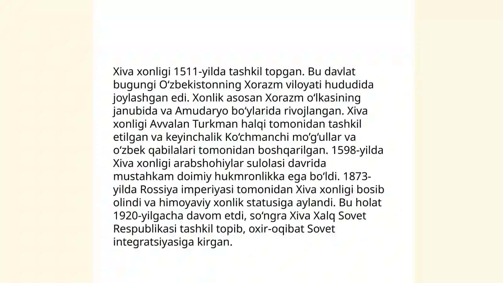Xiva xonligi tarixshunosligi 3