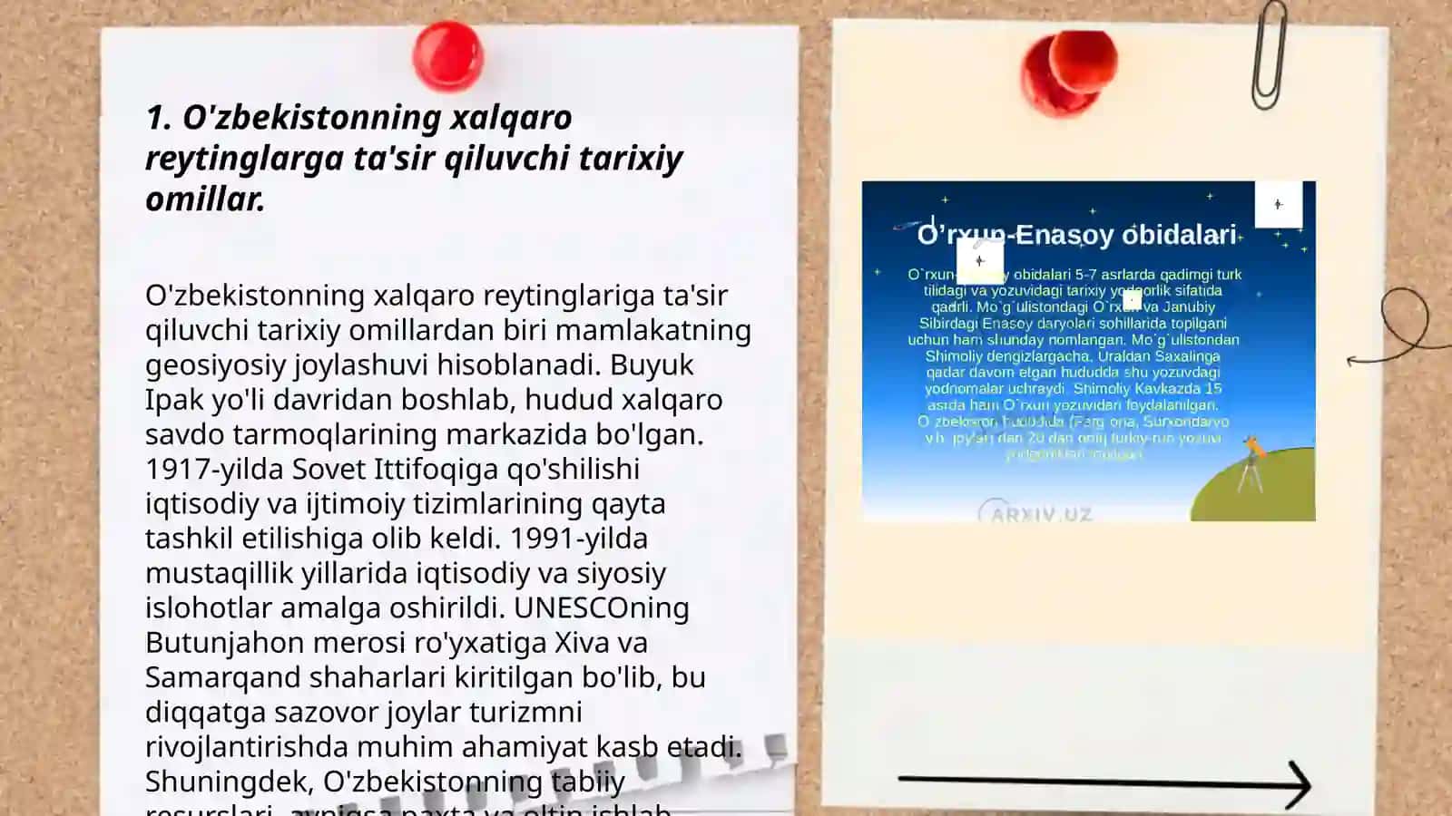 O’zbekistonni halqaro reytinglardagi ko’rsatgichlarini ko’tarishning tarixiy va siyosiy ahamiyati Murodillayev Akobir 3