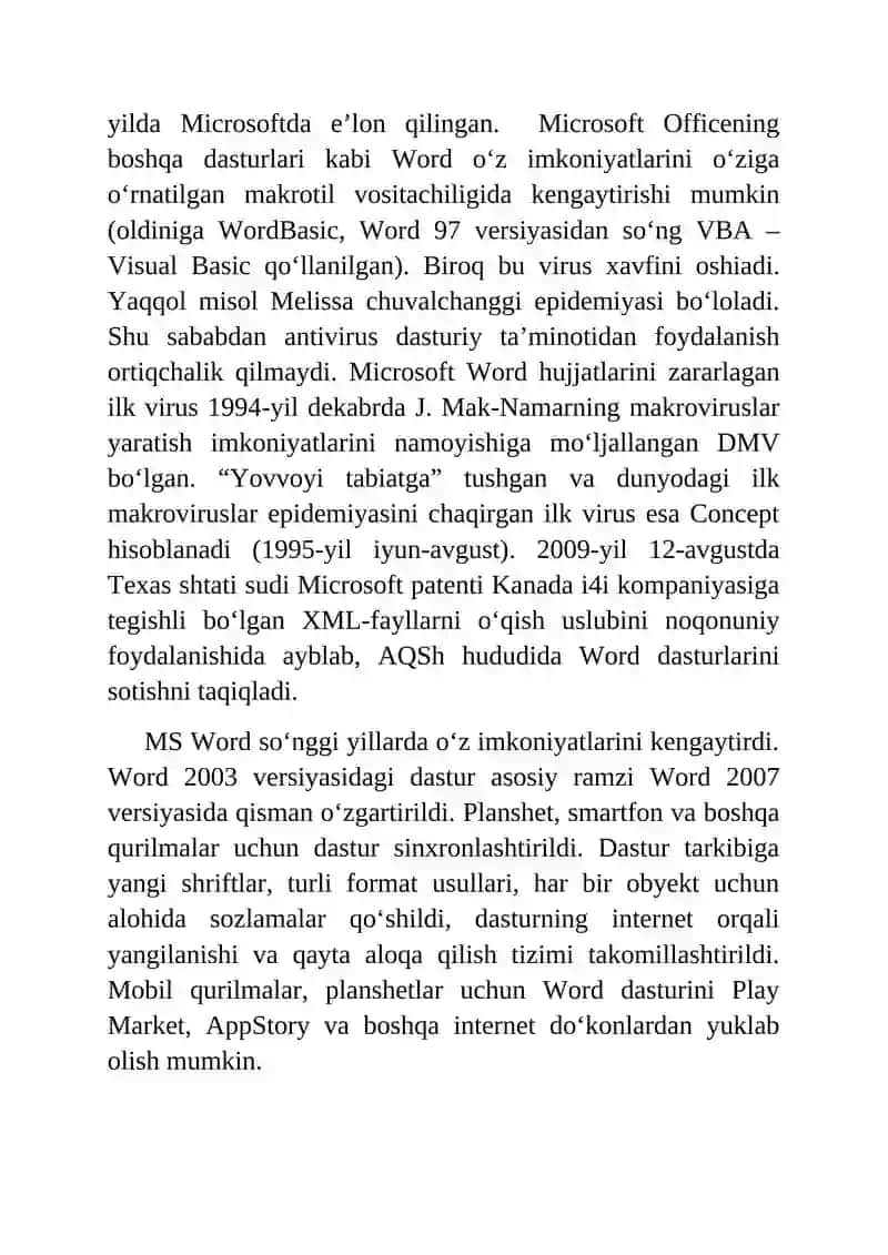 Microsoft Word 3