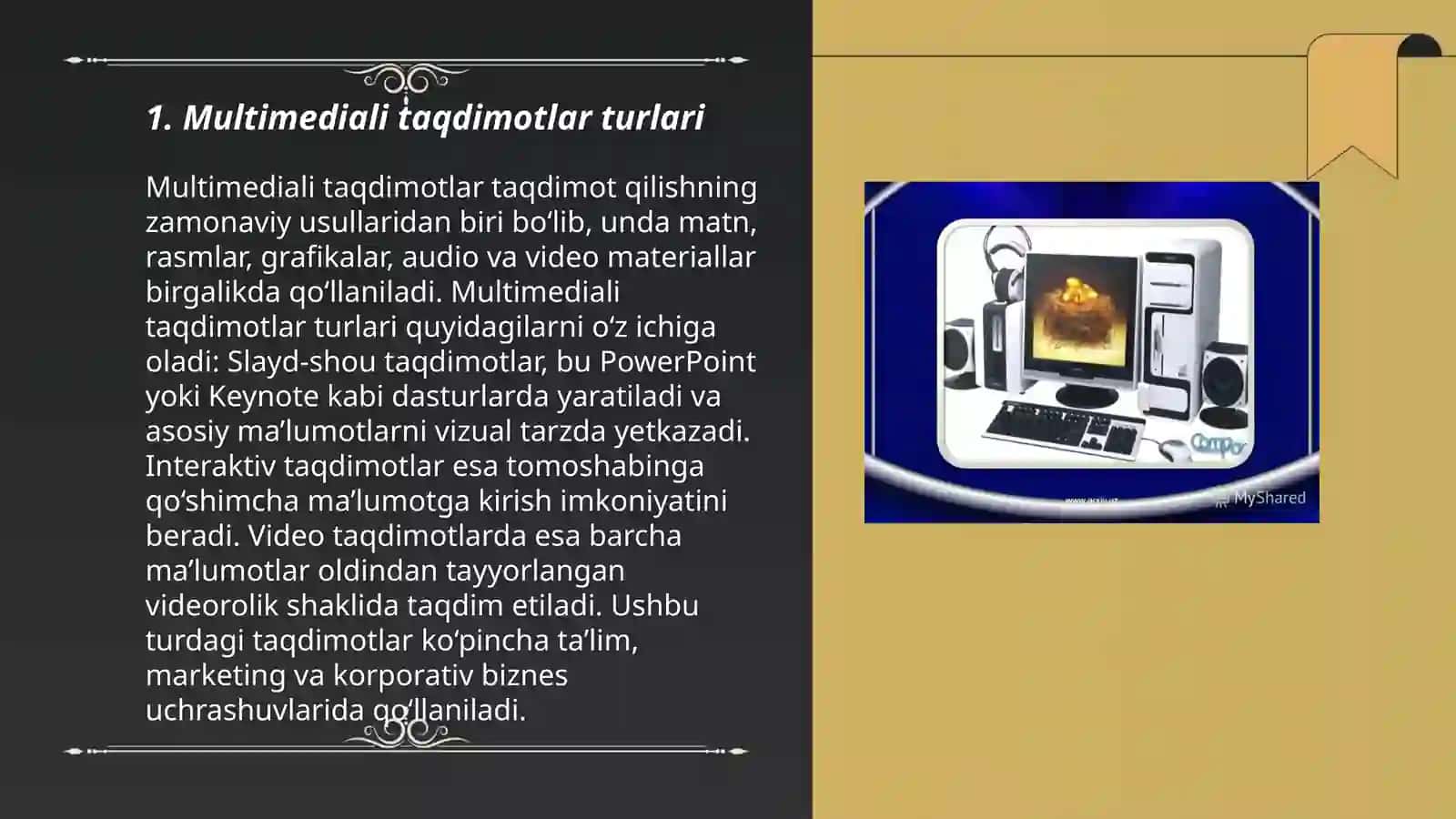 Multimediali Taqdimotlar Yaratish Power Point Dasturida 3