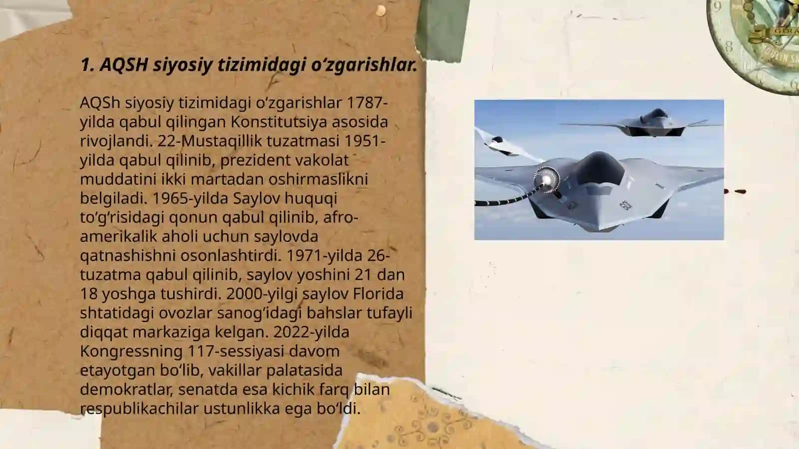 AQSH siyosiy tizimidagi o‘zgarishlar 3