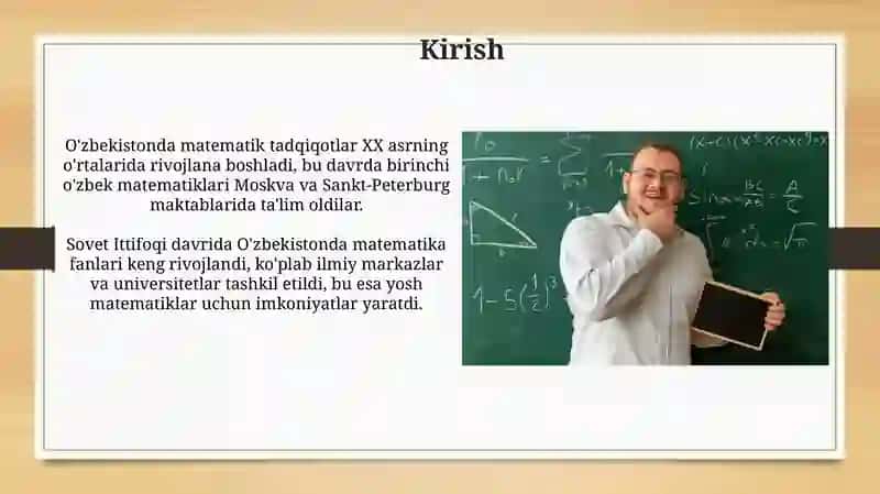 Hozirgi zamon o'zbek matematiklari 3