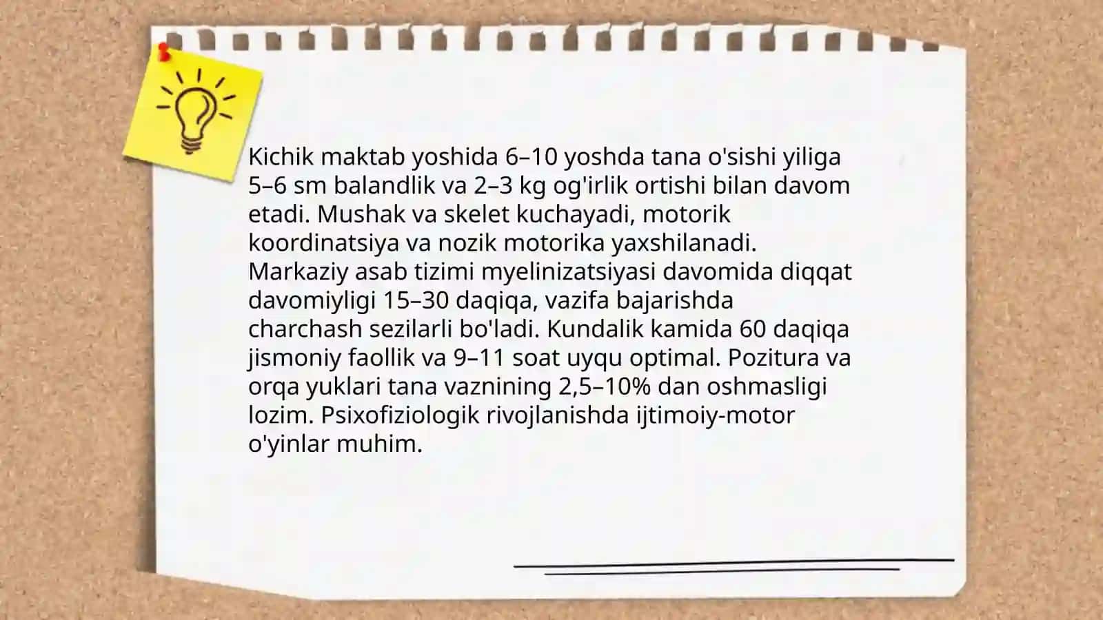 Kichik maktab yosh davrining psixofiziologik xususiyatlari 3