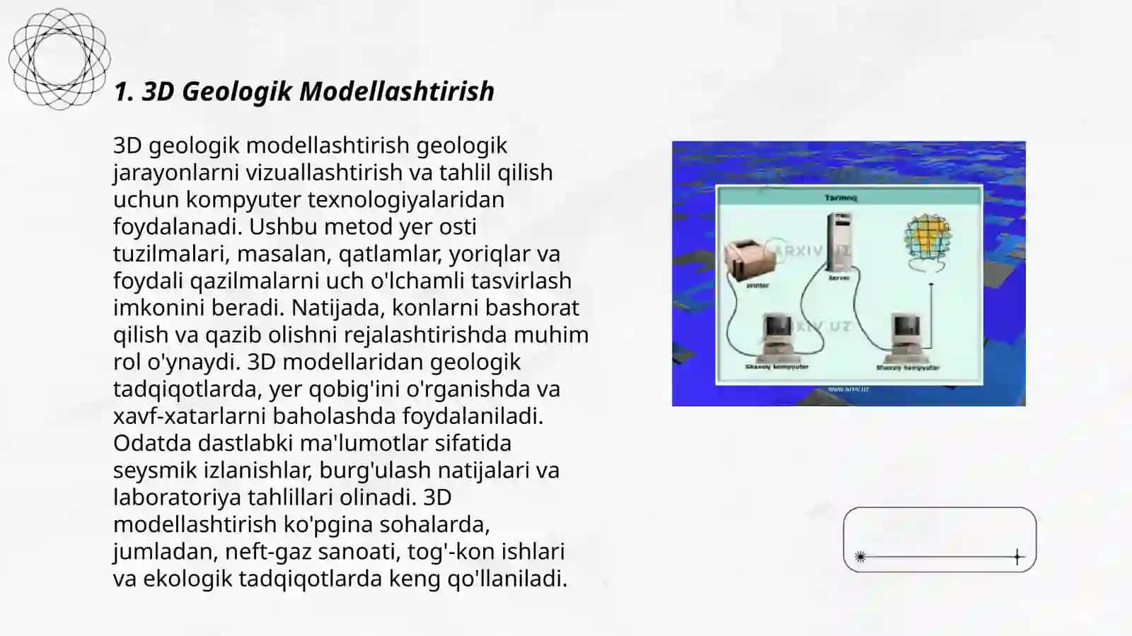 3D Geologik Modellashtirish 3