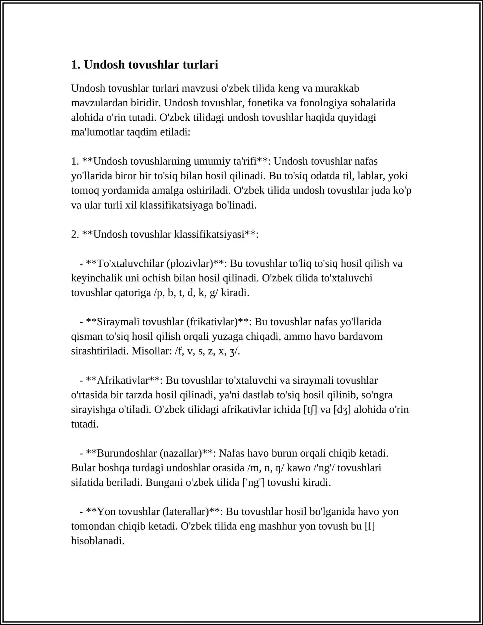 MUALLIFLIK HUQUQI. UNDOSH TOVUSHLAR TALAFFUZI VA IMLOSI 3