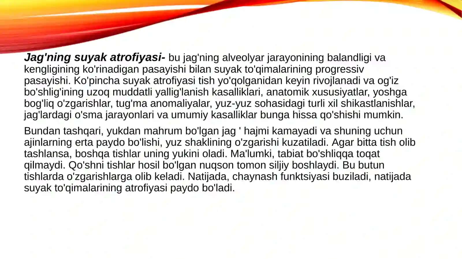 Yuqorijag’lar alveolyar o’siq atrofiyasi klassifikatsiyasi va patogenezi 3