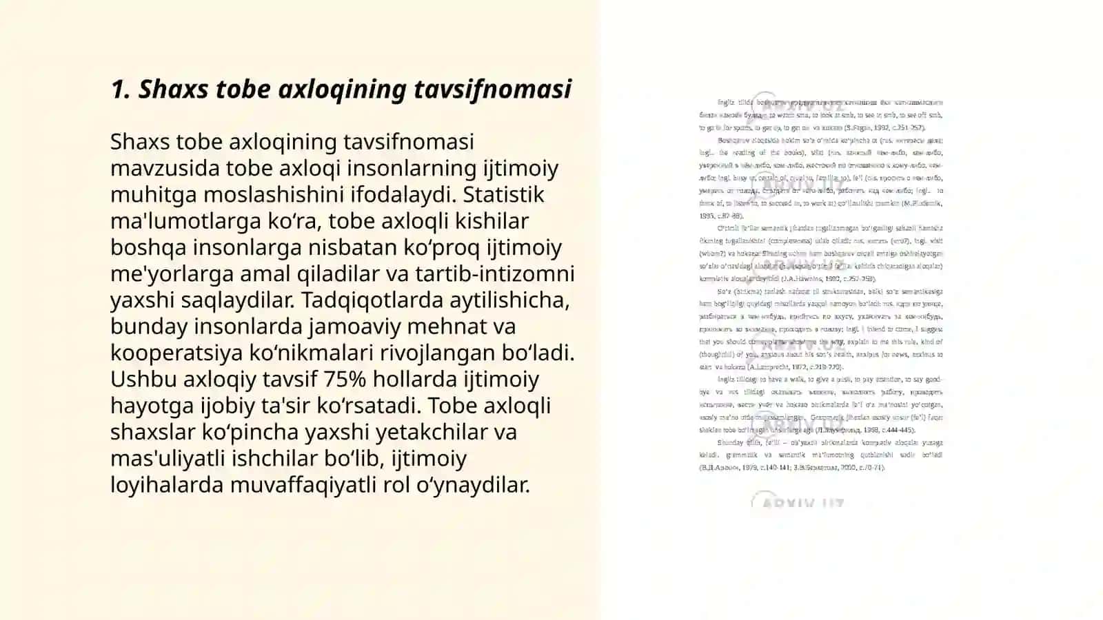 Shaxs tobe axloqining tavsifnomasi 3