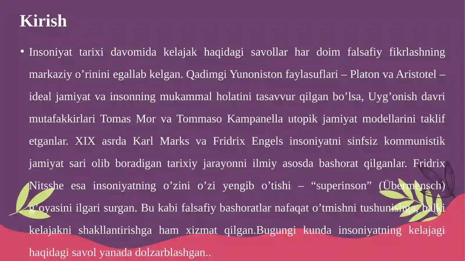 Insoniyatning kelajagi haqidagi falsafiy bashoratlar 3
