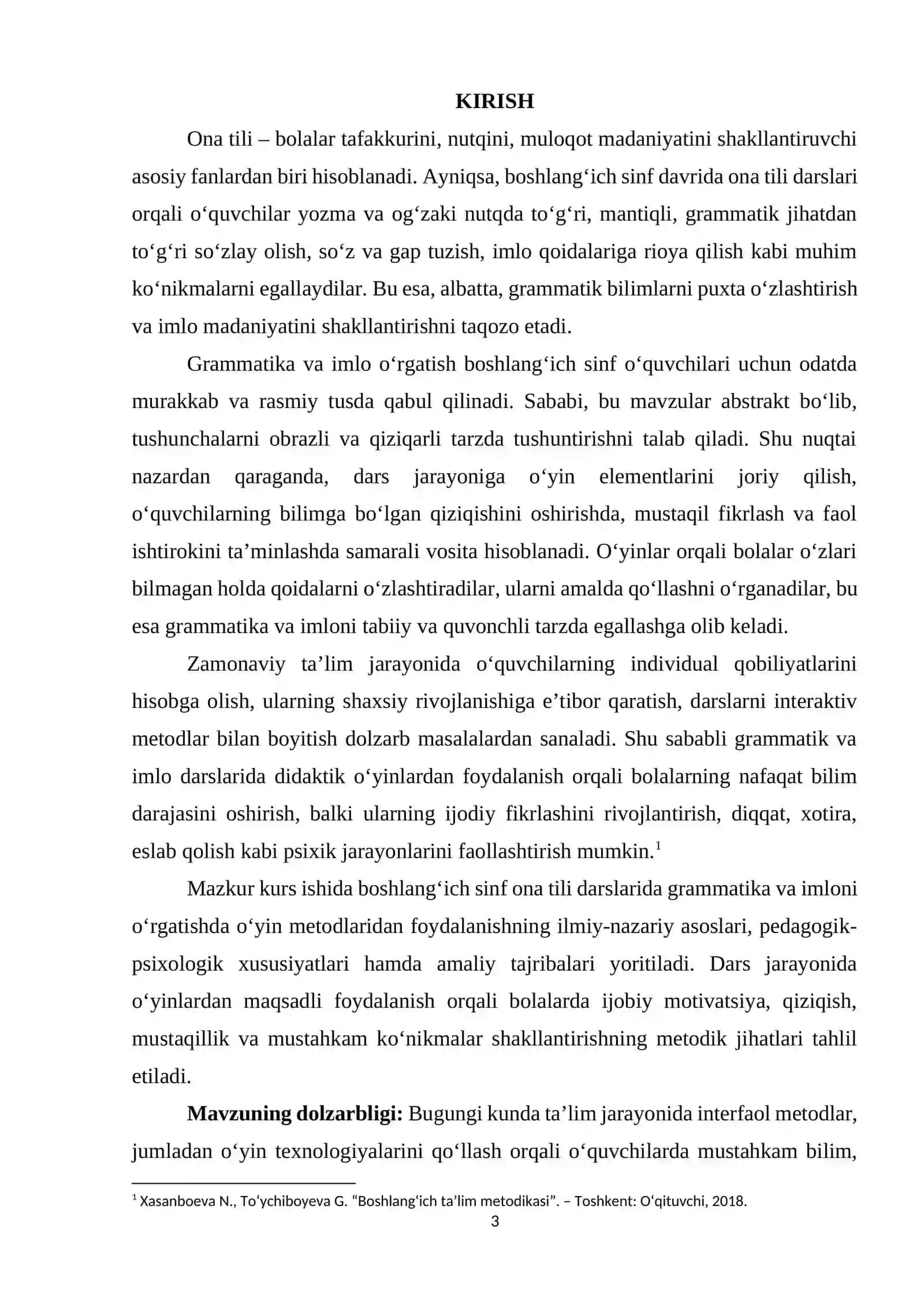 Boshlang’ich sinf grammatika va imlo darslarida qiziqarli o’yinlardan foydalanish 3