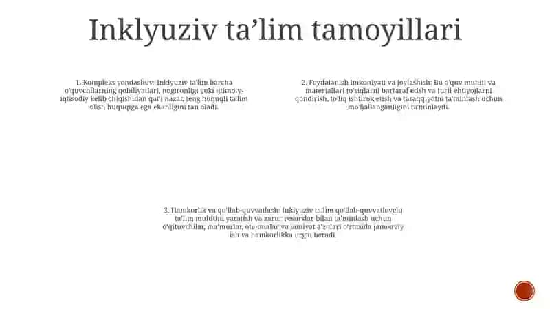 Alohida Yordamga Muhtoj Shaxslarni Inklyuziv Talim Konsepsiyasining Mohiyati Va Asosiy Qoidalari 3