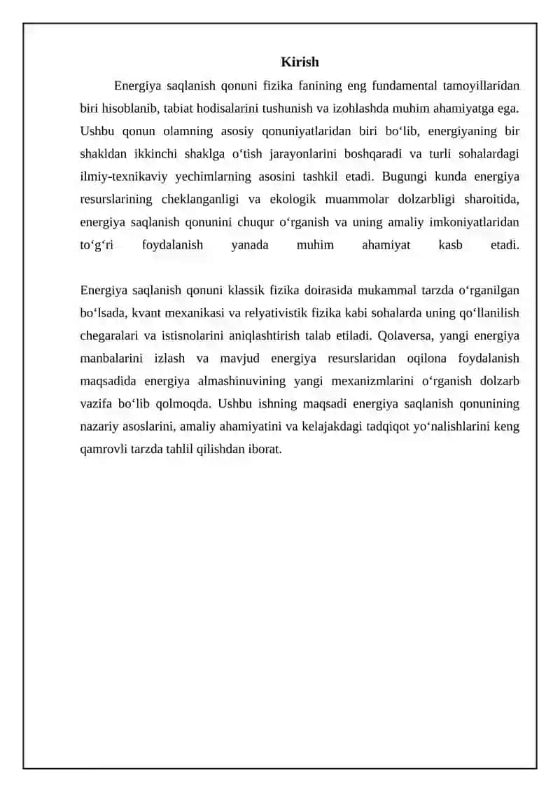 Energiyaning saqlanish qonuni 3