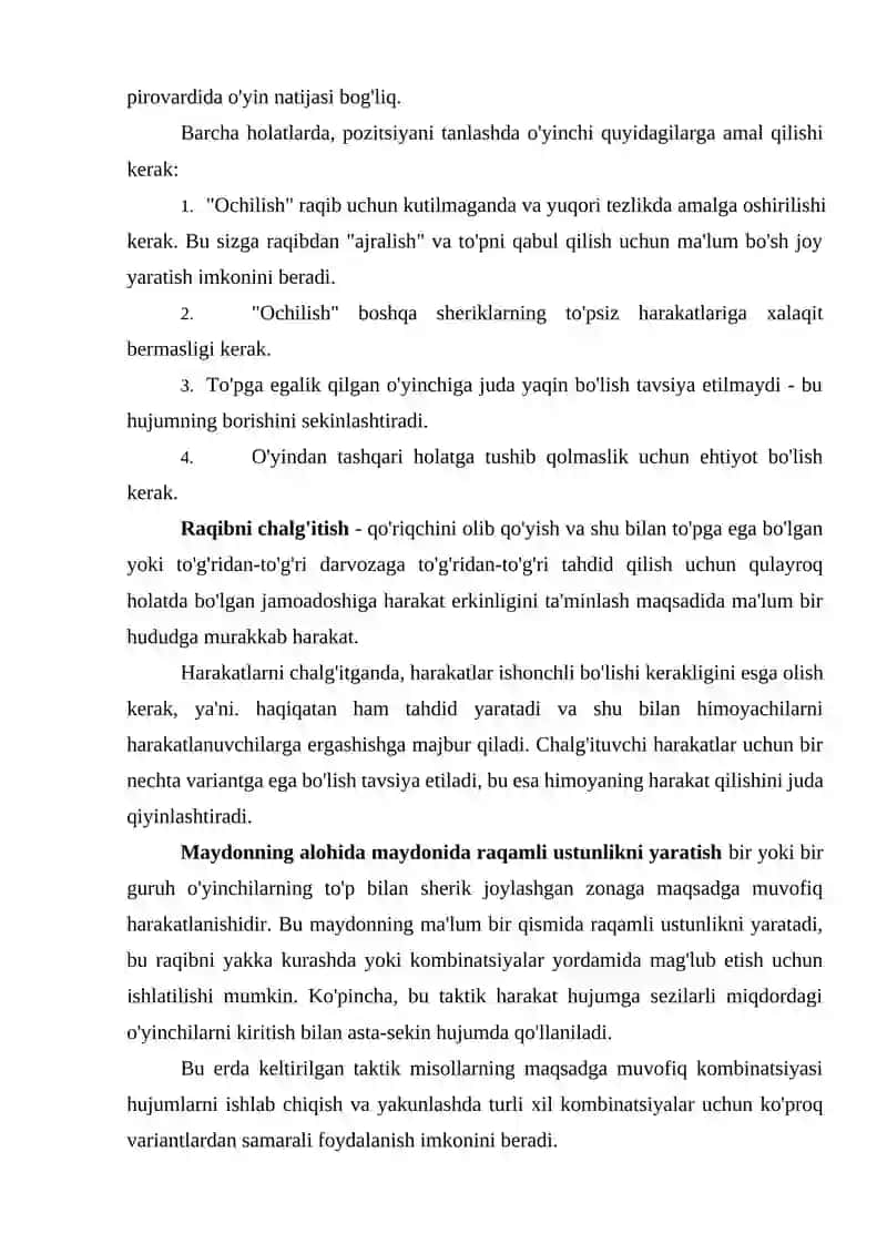 Individual tezkor hujum qilish texnikasi 3