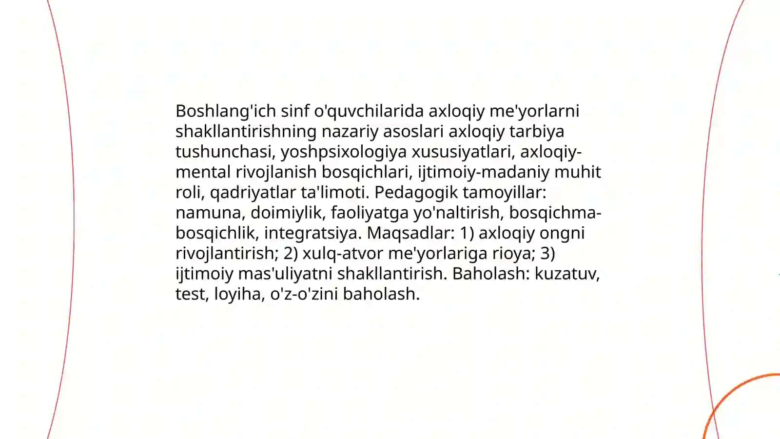 Boshlang'ich sinf o'quvchilarida axloqiy me'yorlarni shakllantirish metodikasi 3