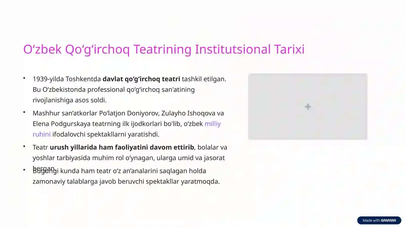 Qo‘g‘irchoq Teatrining Paydo Bo‘lishi, Tarixiy Ildizlari va Tarbiyaviy Ahamiyati 3