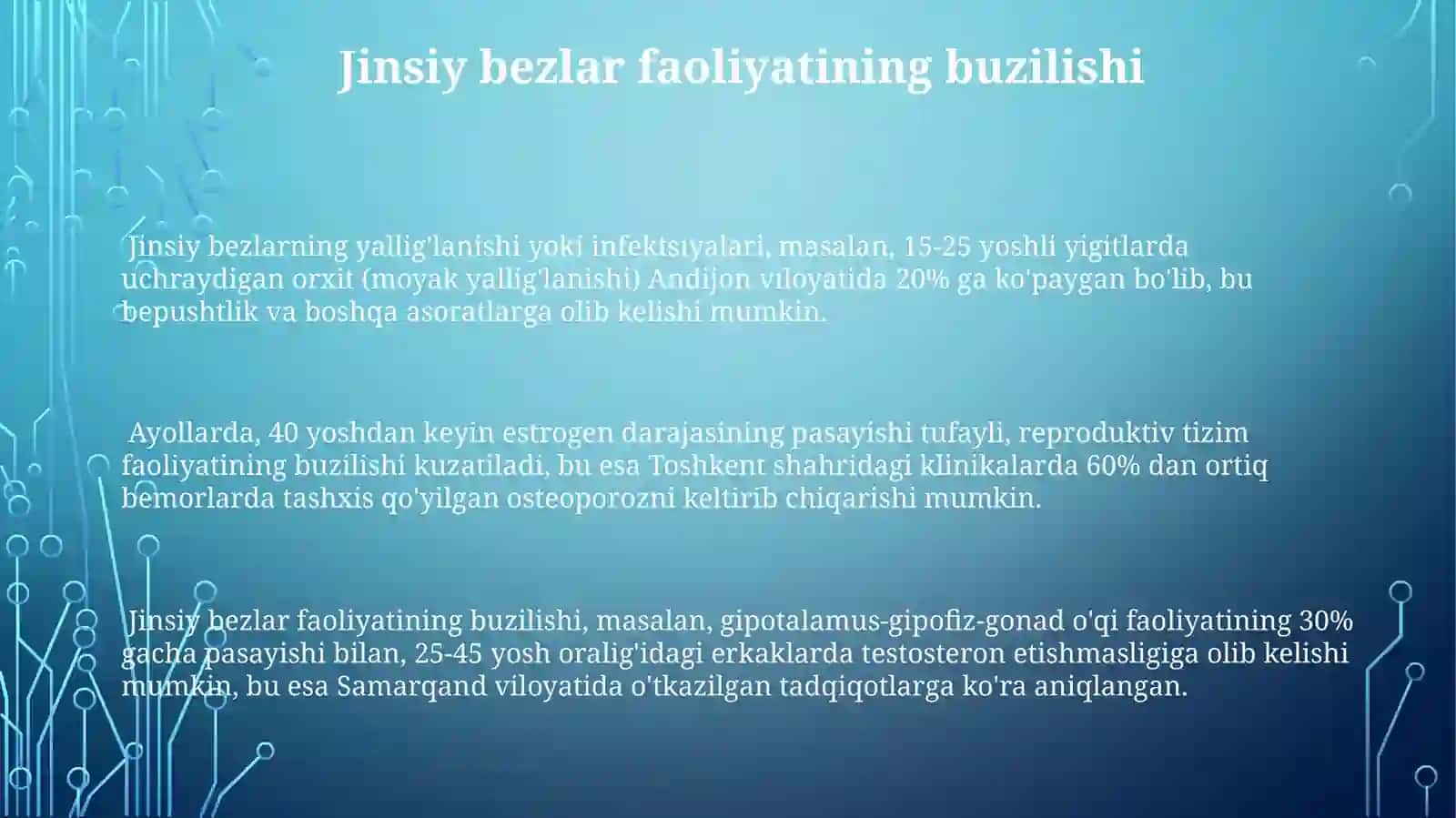 Jinsiy bezlar faoliyati 3