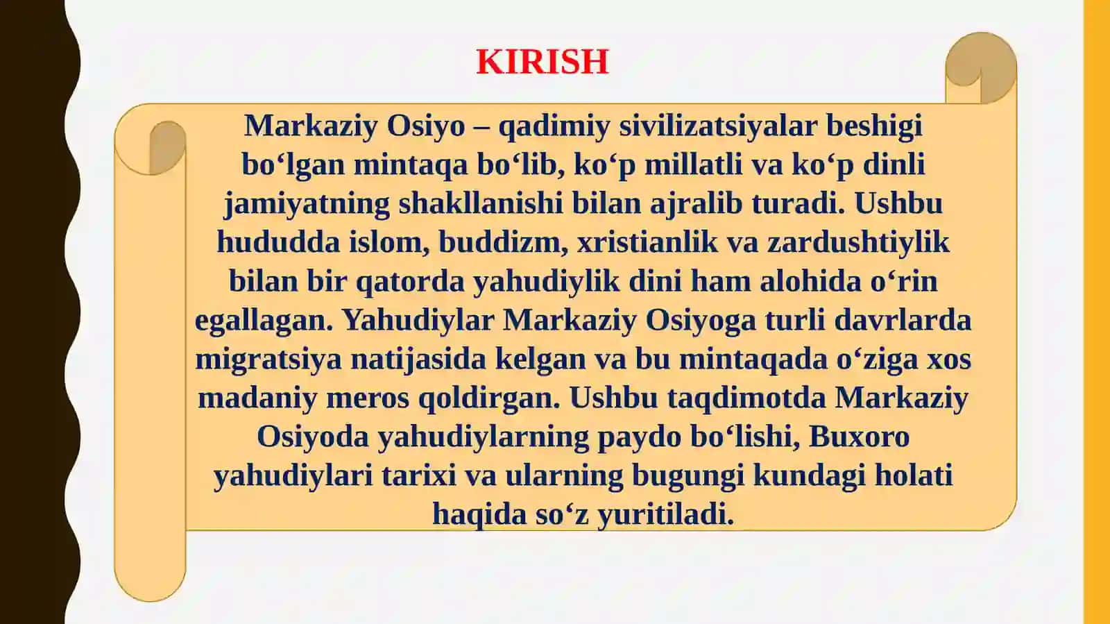 Buhoro Yahudiyalari: Tarix va madaniyat 3