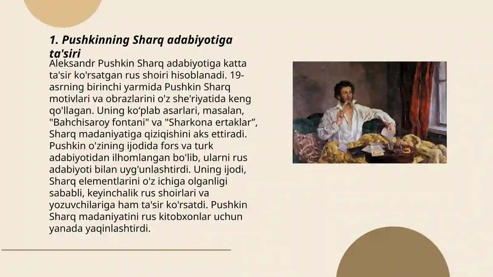 Pushkin va Sharq adabiyoti 3
