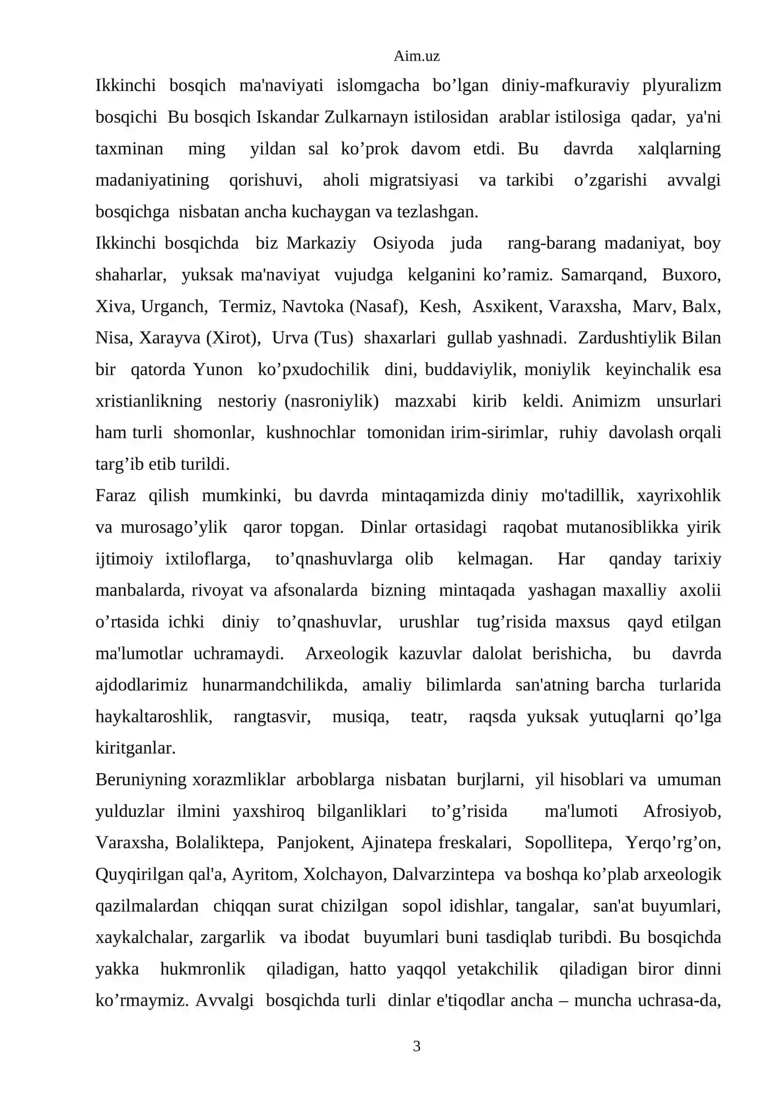 Islom dinining Movarounnahrga kirib kelishi 3