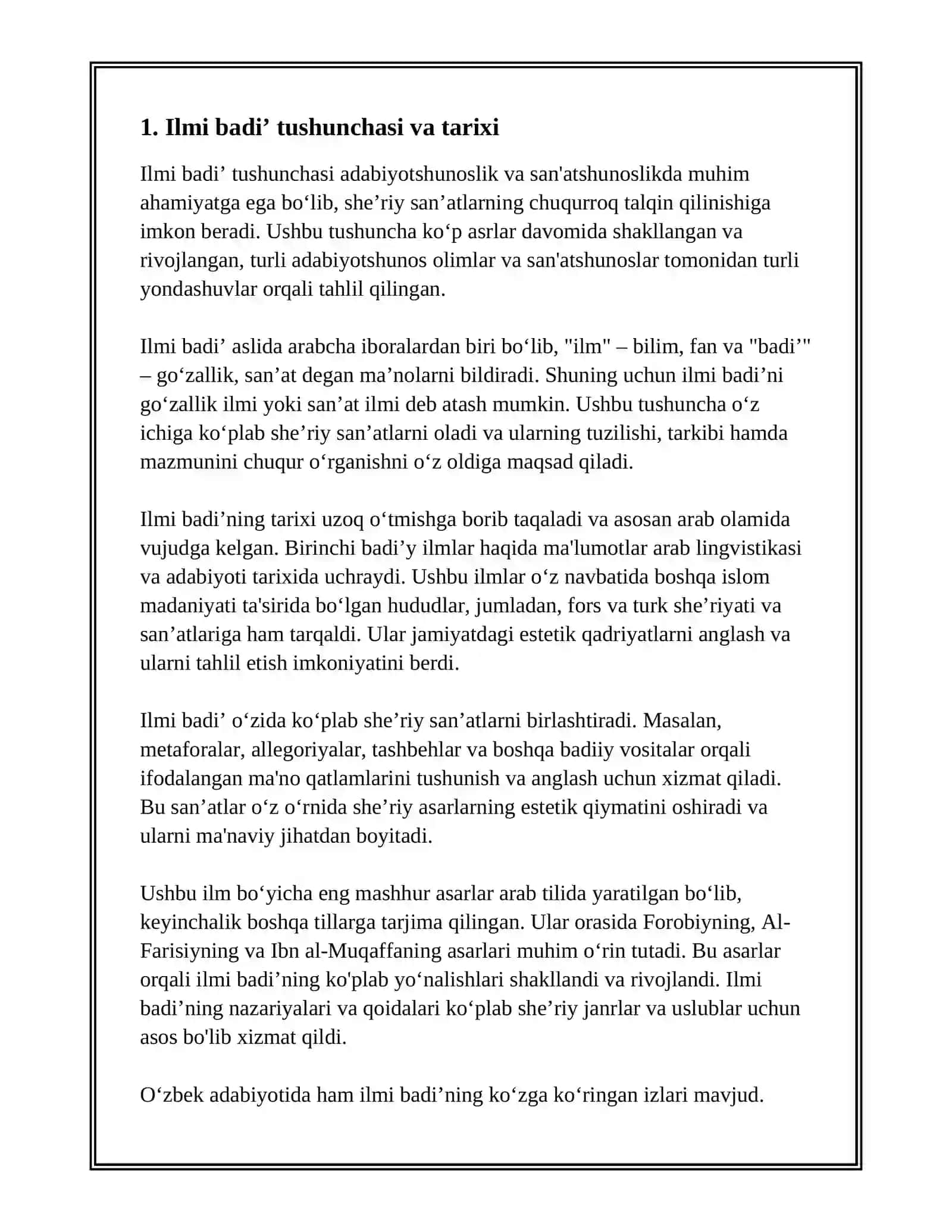 ILMI BADE' YOKI SHE'RIY SAN'ATLAR TALQINI 3