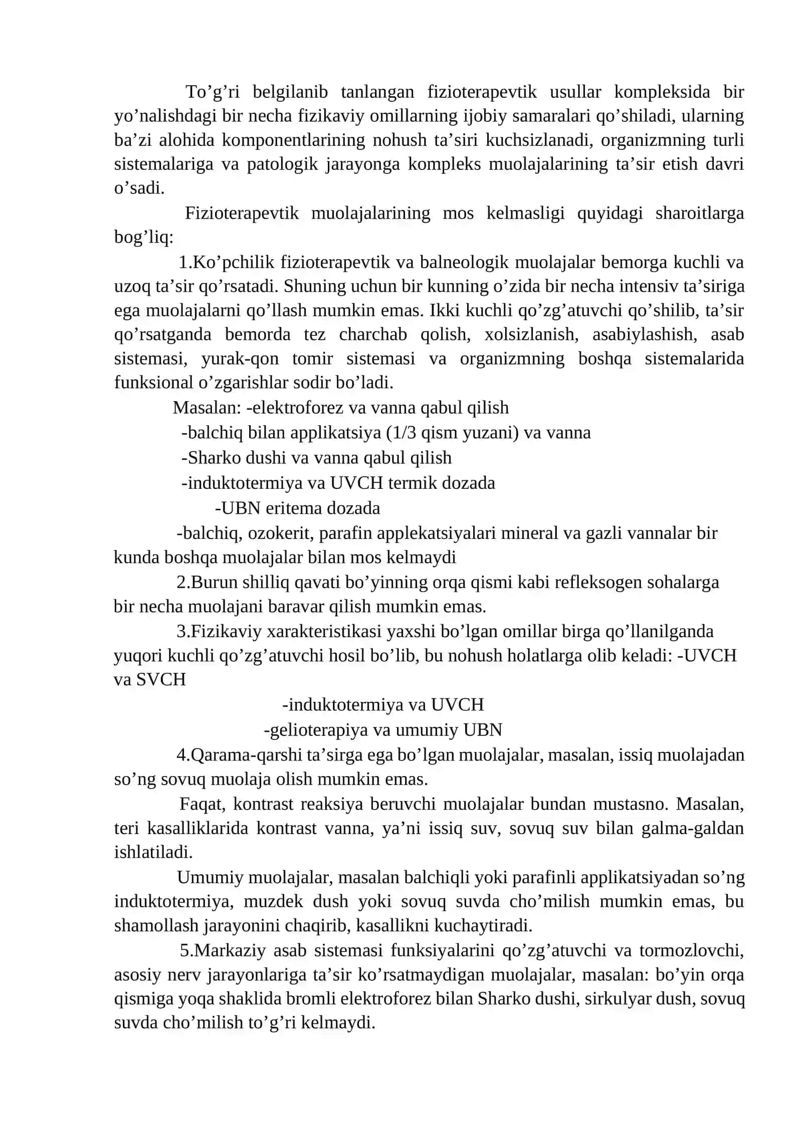 Bemorni fizioterapevtik usullar va dori darmon bilan kompleks davolash 3