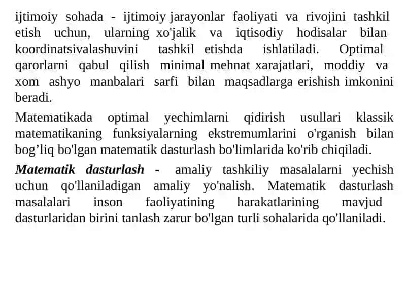 Boshqaruv qarorlarini qo’llab-quvvatlash tizimida ma’lumotlarni tahlil qilish va modellashtirish uchun tizim dinamikasi modellarining umumiy tuzilishi va yechimlari 3