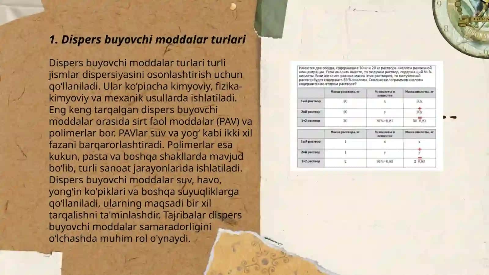 Dispers buyovchi moddalar bilan buyash 3