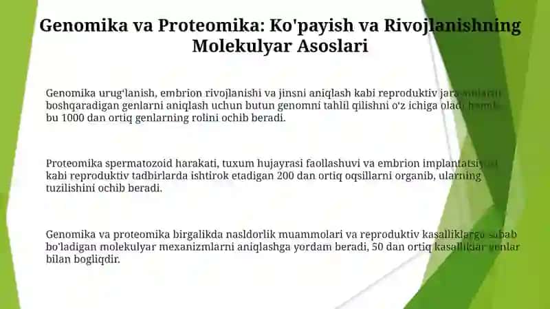 Zoologiyadab zamonaviy taqdiqot metodlari hayvonlarning ko‘payishi va rivojlanishi 3