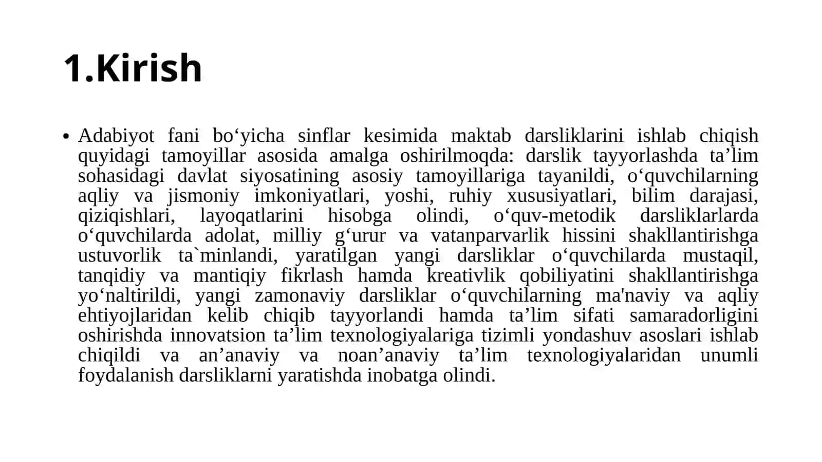 Adabiyot darslik majmualariga qo'yiladigan talablar 3
