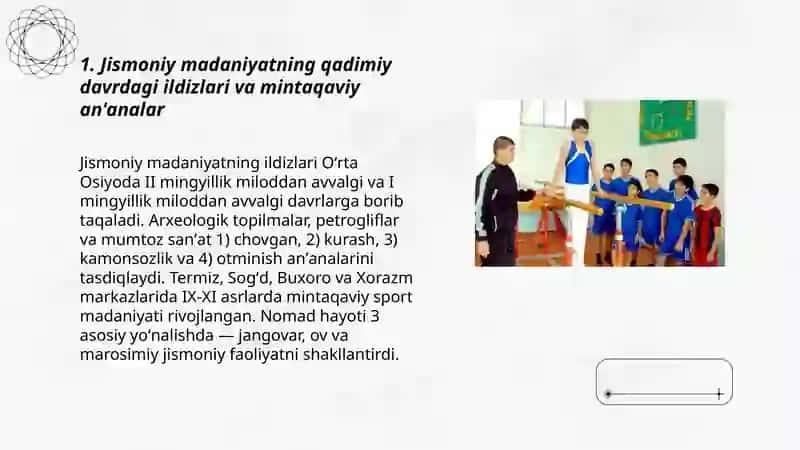 Jismoniy madaniyat tarixi 3