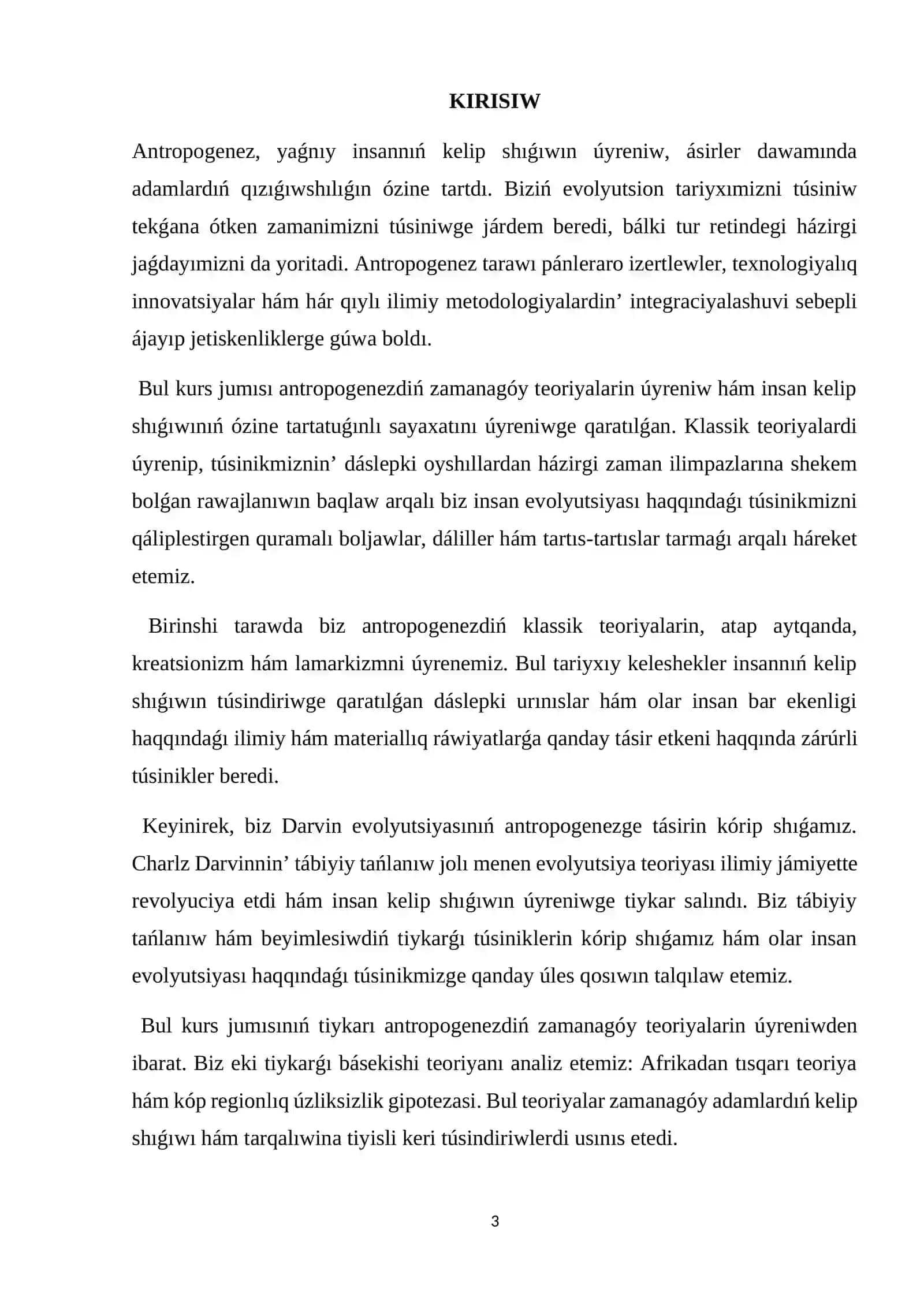 Antropogenez haqqinda zamanago’y teoriyalar 3