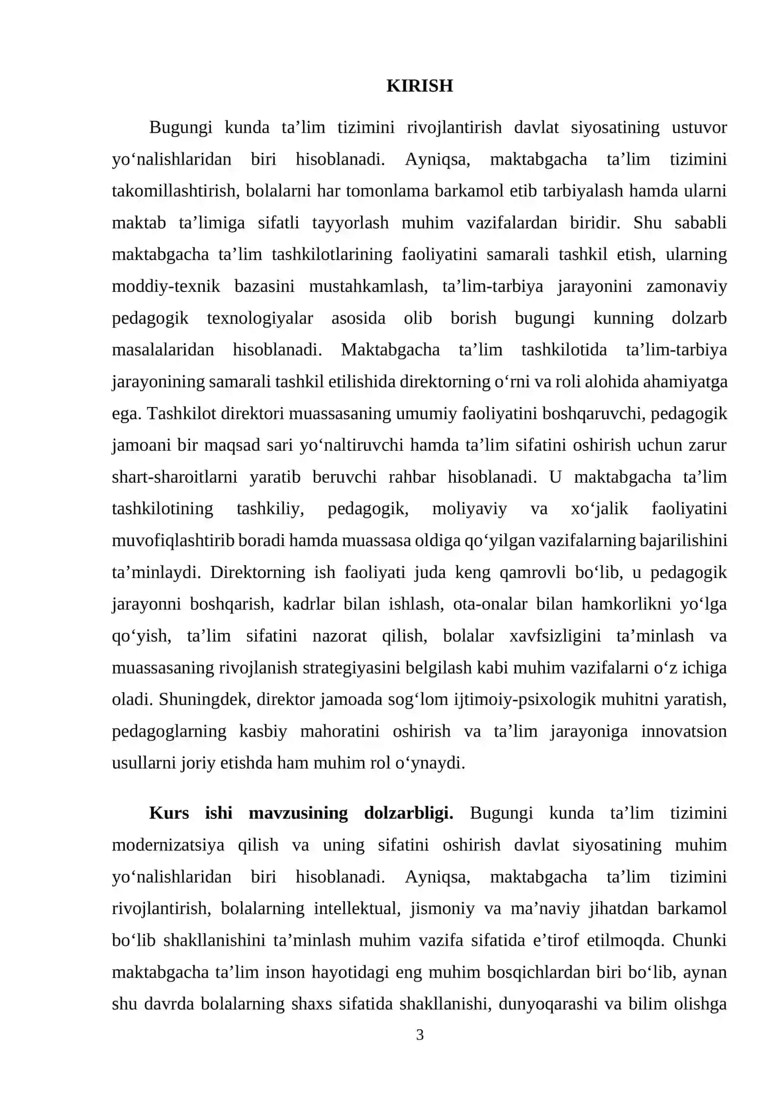 Maktabgacha taʼlim tashkiloti direktori ish faoliyati 3