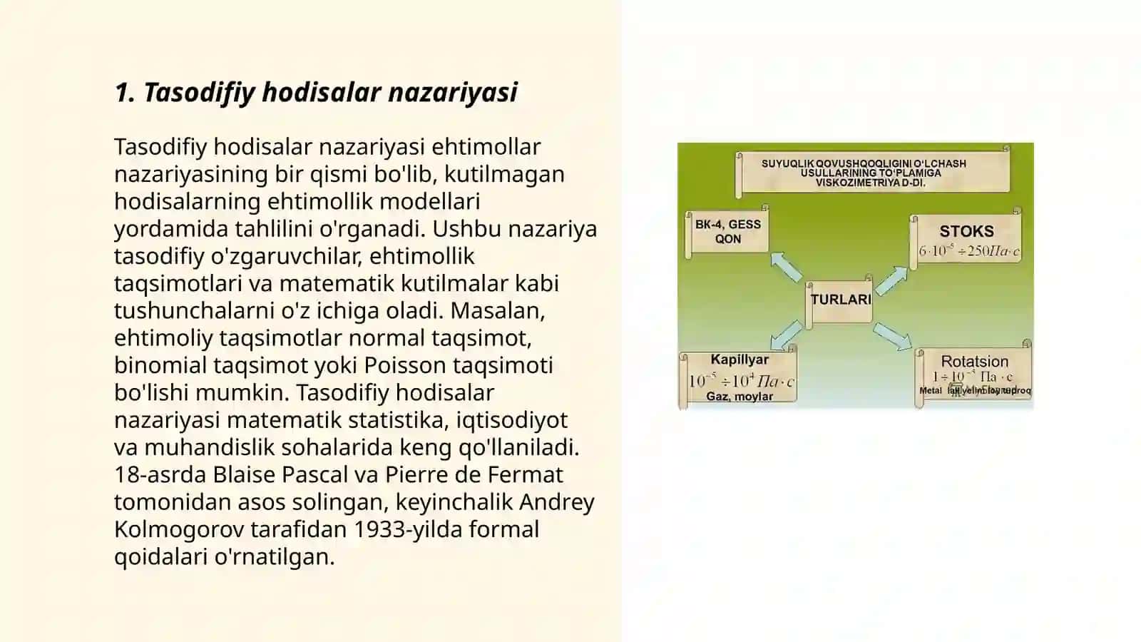 Tasodifiy hodisalar, ularni baholash usullari 3