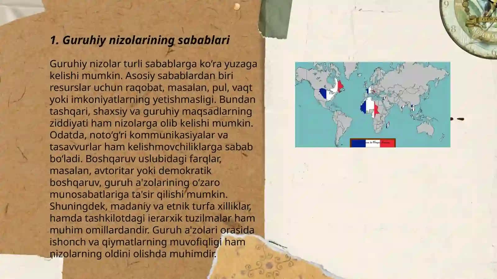 Guruhiy konfliktlarning asosiy ko'rinishlari 3