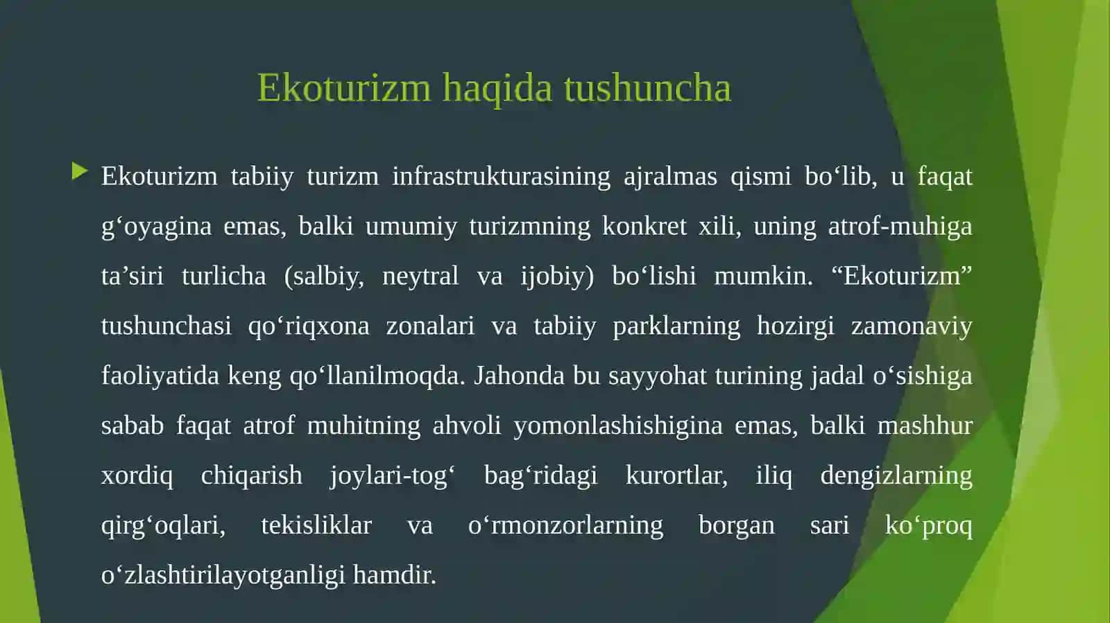Ekologikturizm 3