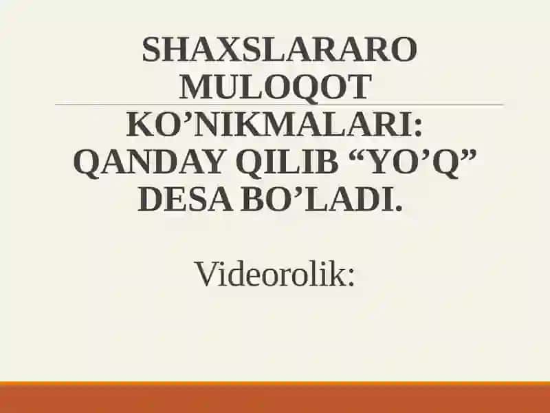 Shaxslararomuloqotko'nikmalari 3