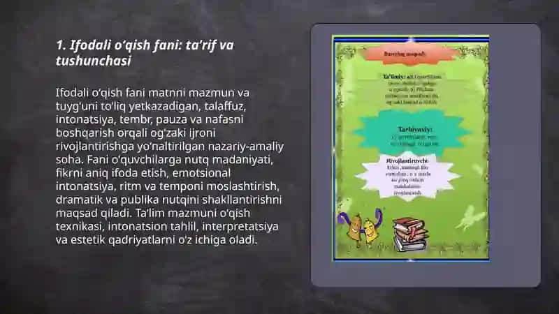 Ifodali oʻqish fani va predmeti va vazifalari 3