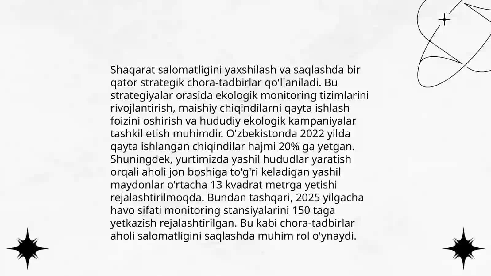 Shañaraqta salamat ruwxit ortaliqti turaqlastiriw 3