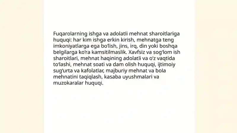 FUQAROLARNING IQTISODIY, IJTIMOIY, MADANIY VA EKOLOGIK HUQUQLAR 3