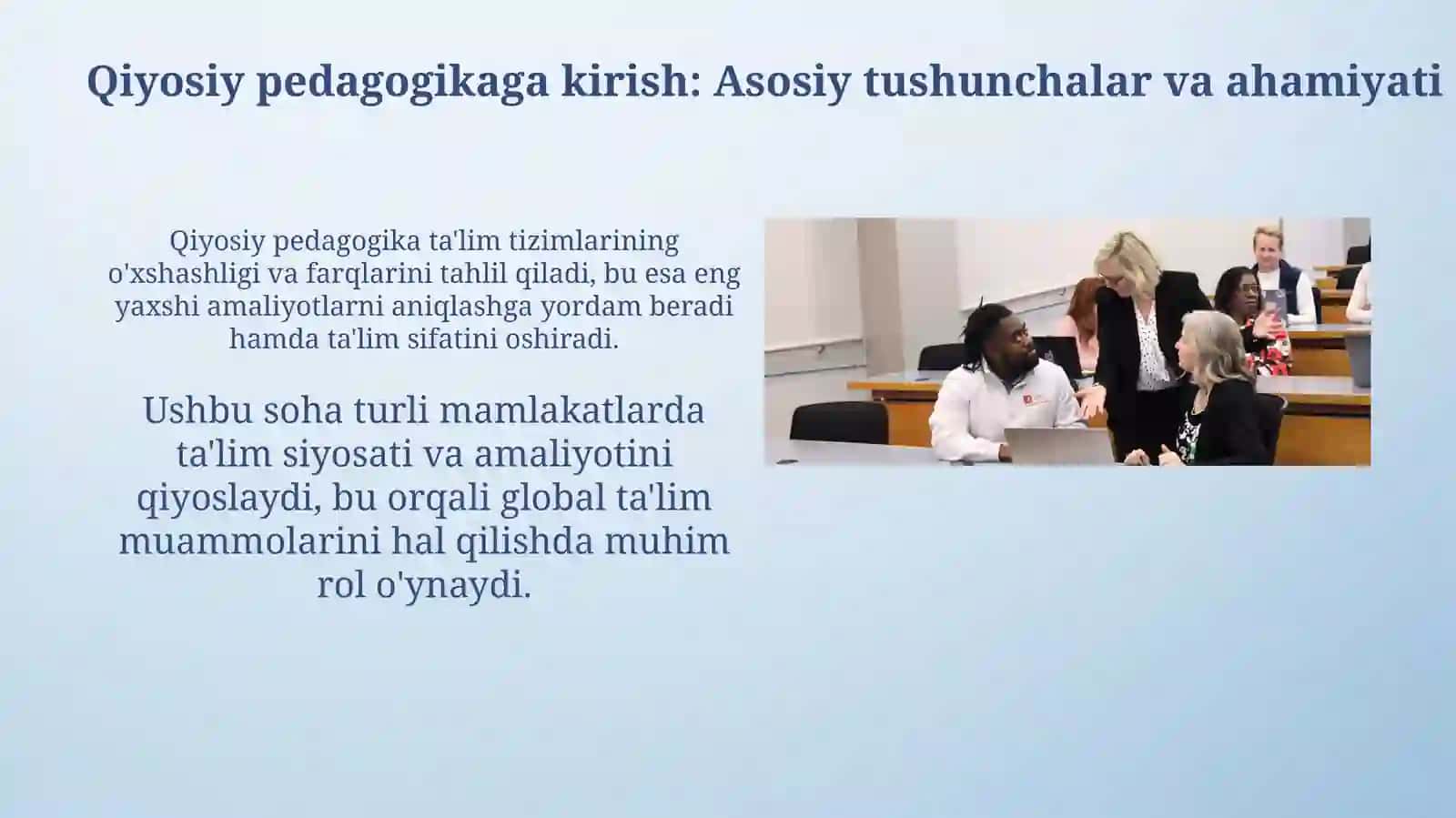 Komparativistik pedagogika fani rivojlanishi 3