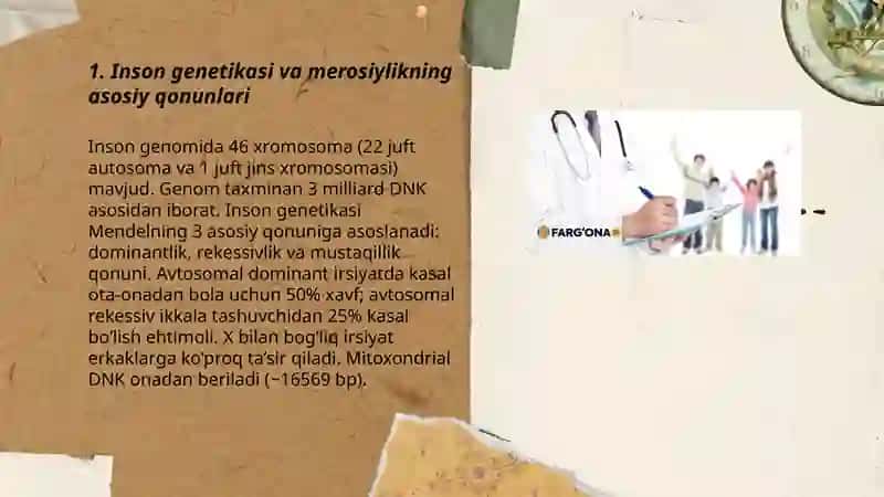 Odam genetikasi va tibbiy genetika 3
