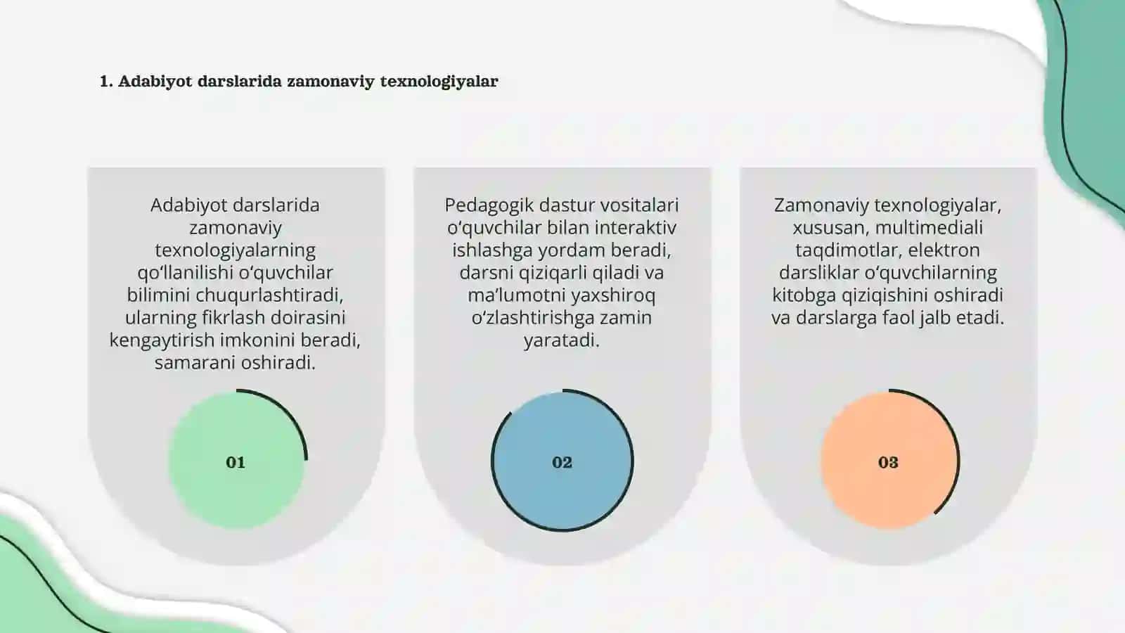 Adabiyot darslarini o’tishda pedagogik dastur vositalarini qo’llash 3
