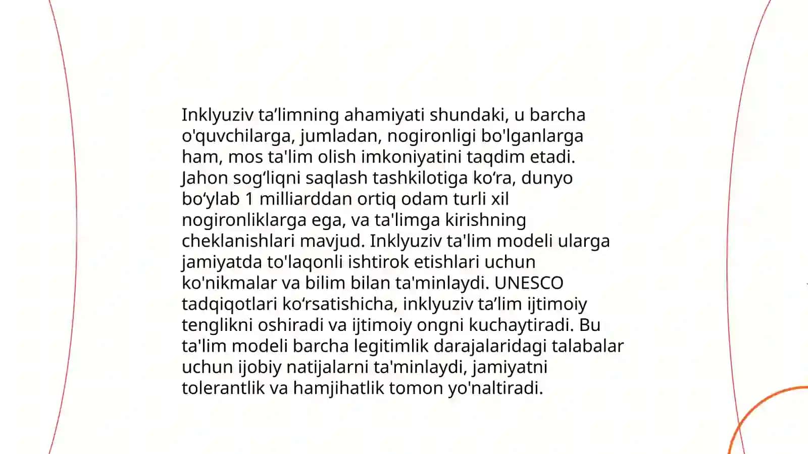 Inklyuziv ta'lim va gospital pedagogika fanidan tayyorlagan taqdimoti 3