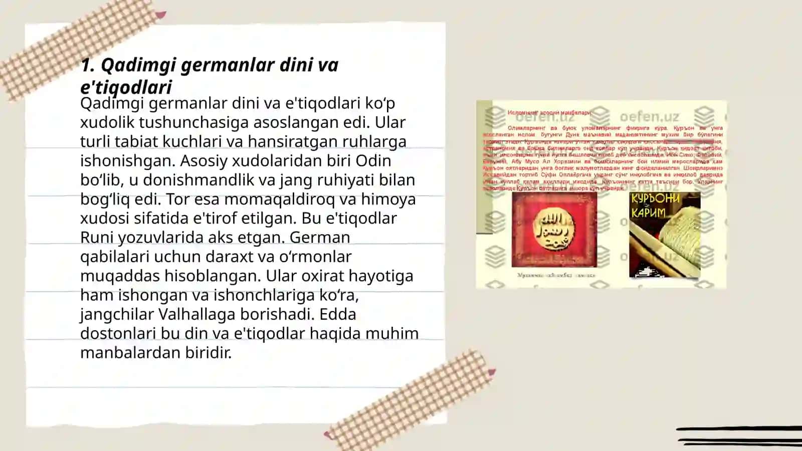 Jahon tarixi Qadimgi germanlar dini va urf-odatlari 3